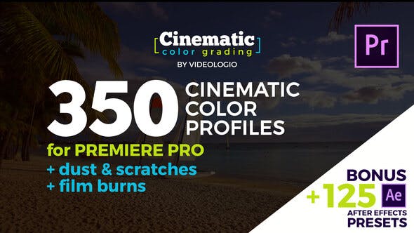 أنماط لونية سينمائية مميزة للادوبي بريمير والافتر افكت Cinematic Color Presets – Premiere Pro 23572661 Free Download