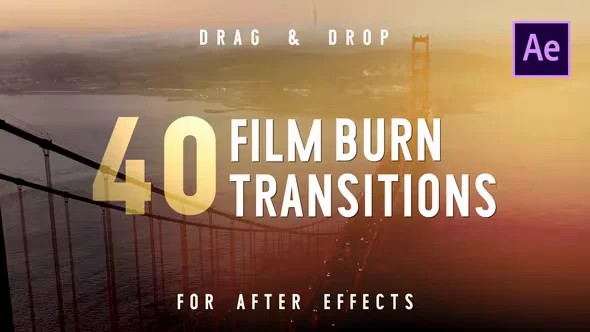 Videohive – Film Burn Transitions – Premiere Pro – 40436201