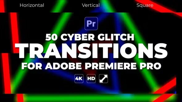 Videohive Cyber Glitch Transitions For Premiere Pro